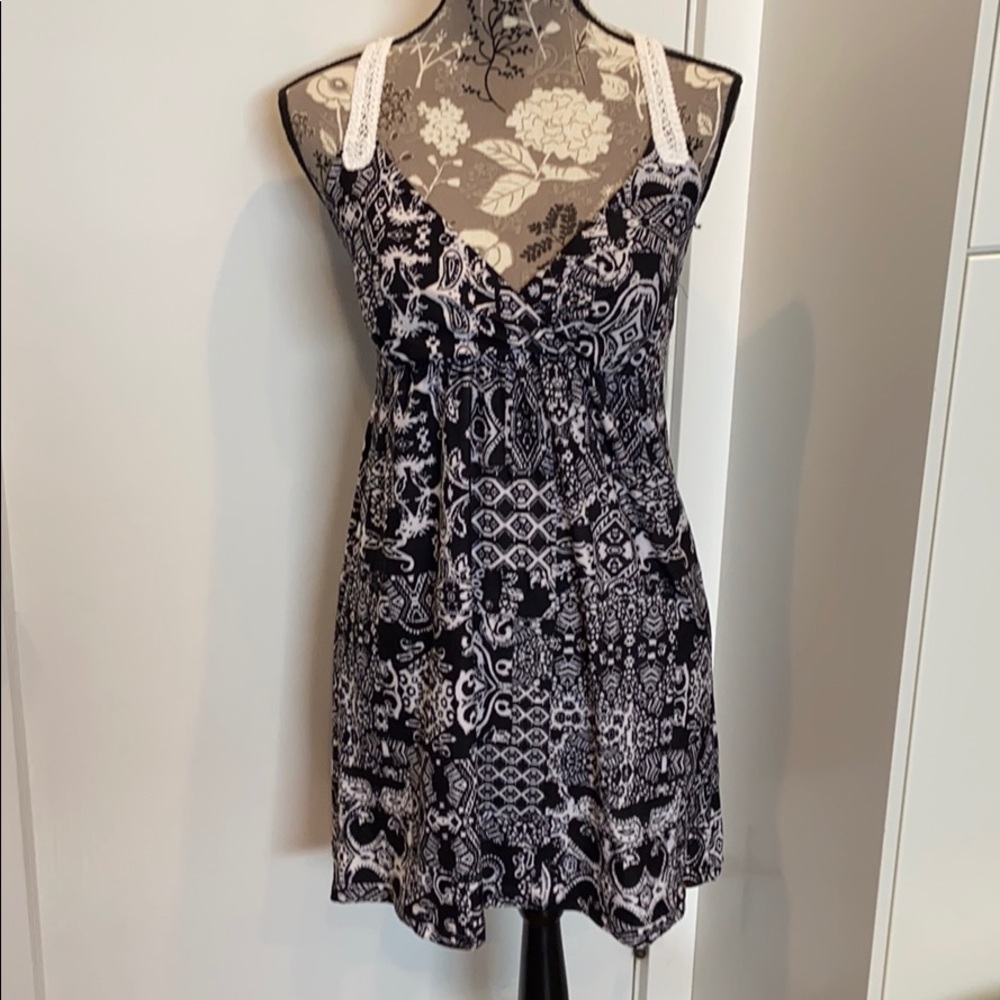Planet Gold Lace Racerback Dress
